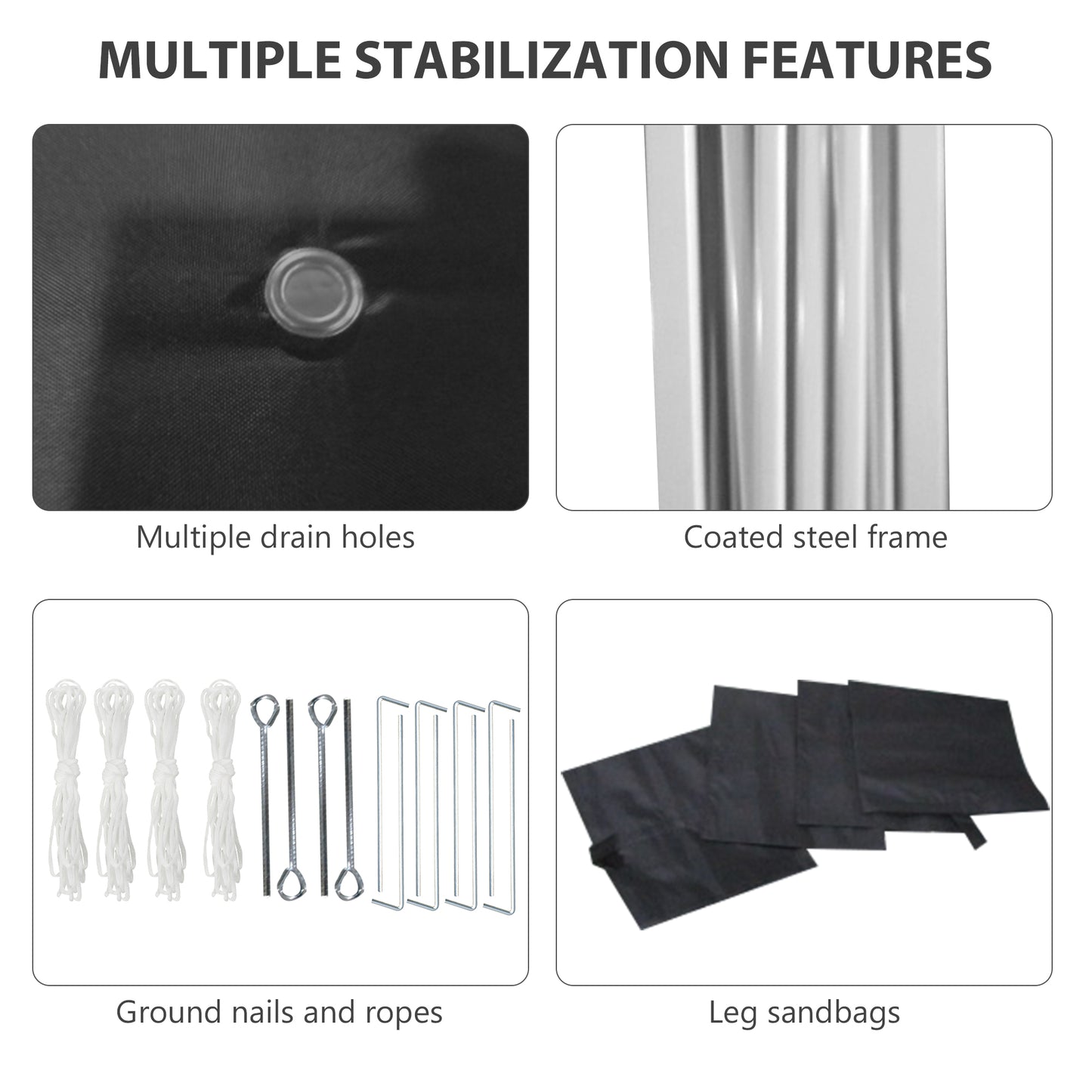 10' x 10' Pop Up Canopy Tent with 3 Sidewalls, Leg Weight Bags and Carry Bag, Height Adjustable, Instant Party Tent Event Shelter Gazebo for Garden, Patio, Black