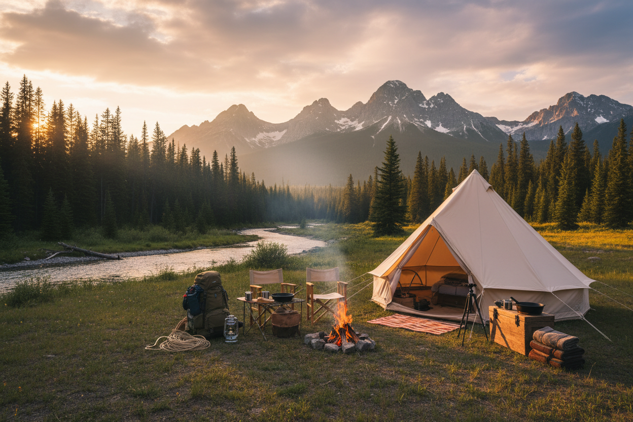 Peaceful camping